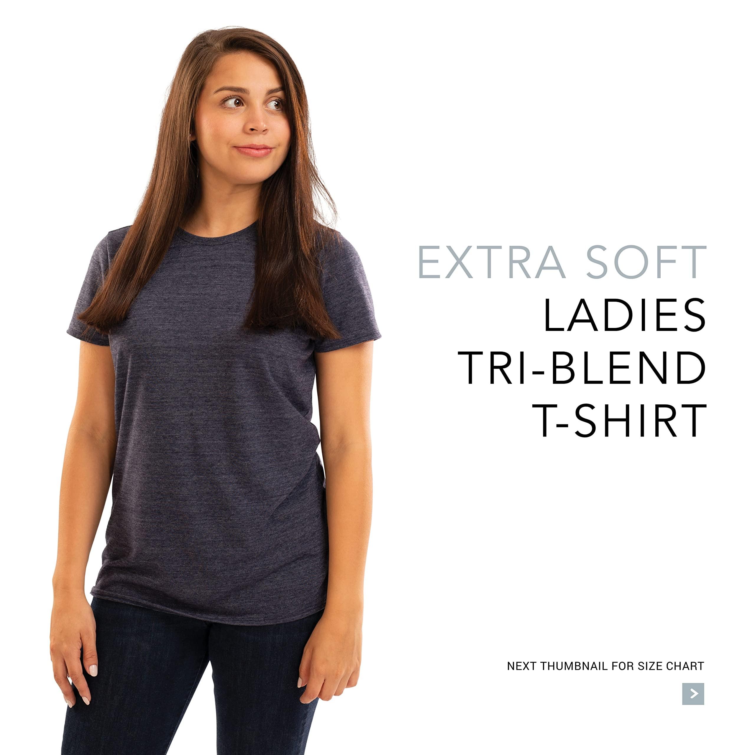 Augusta Sportswear Augusta Sportswear Womens Tri-Blend T-Shirt, Maroon Heather, XS