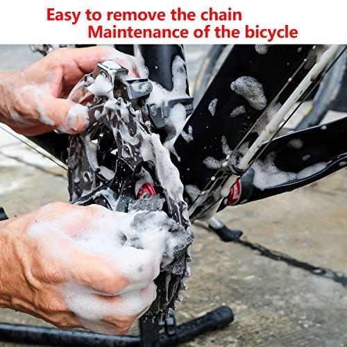 Hotop Hotop 8 Pairs Bicycle Missing Link for 6, 7, 8, 9, 10 Speed Chain, Silver, Reusable (6 7 8 Speed)