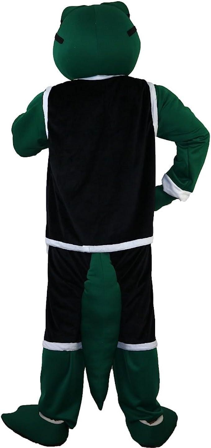 Eamior Crocodile Mascot Costume Adult Size for Men & Women with Built-in Fan Inside the Head