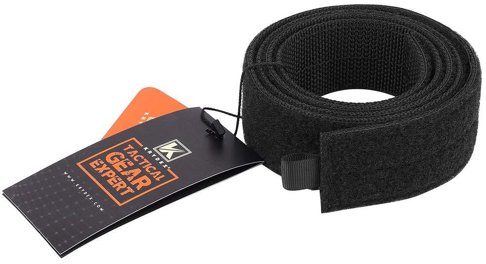 KRYDEX KRYDEX Tactical Inner Belt 1.5 Inch Loop Liner Under Belt for Outer Duty Belt (Black, M:(34\"-37\"))