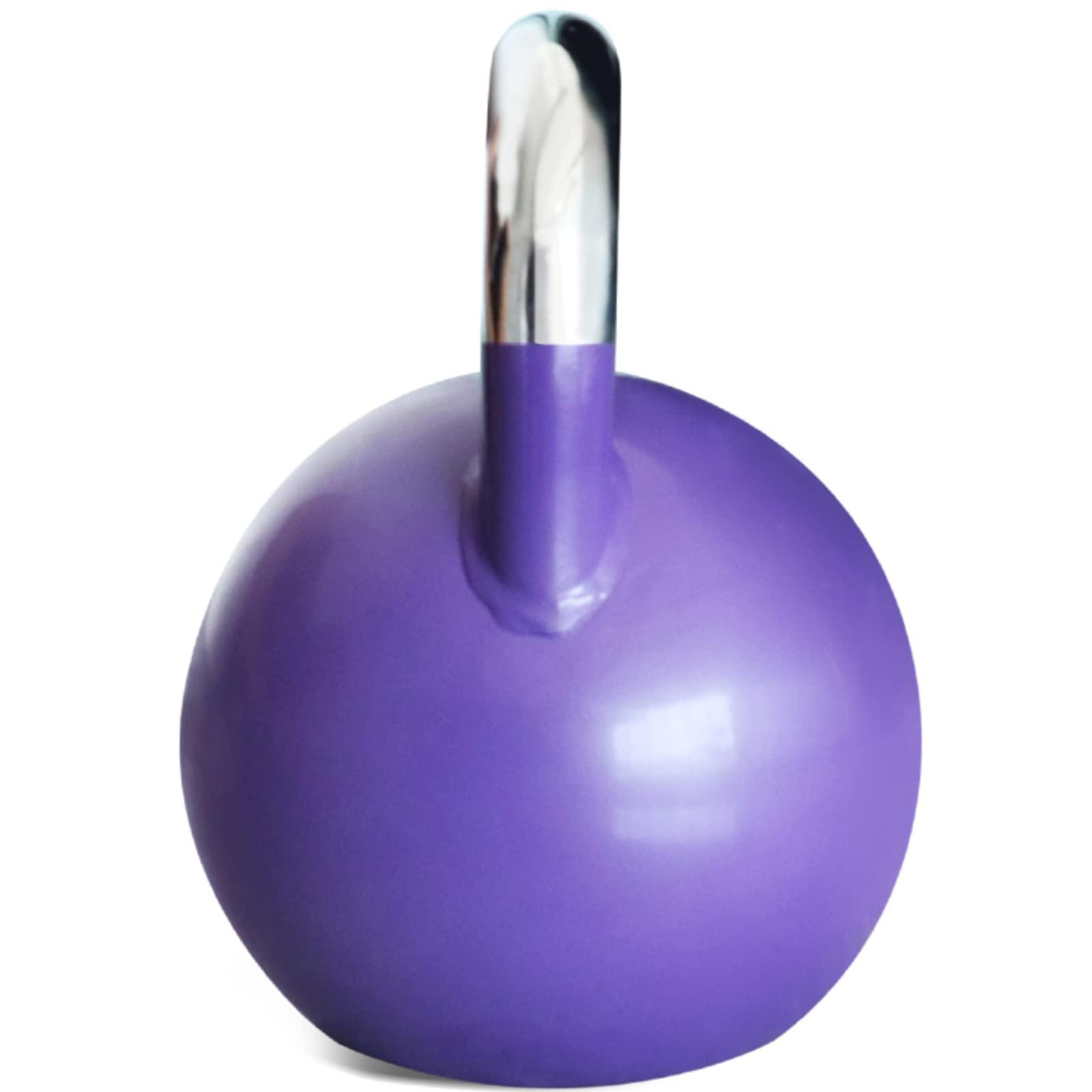 PRISP PRISP Competition Kettlebell Weight 20kg - Pro Grade Heavy Duty Cast Steel, Purple