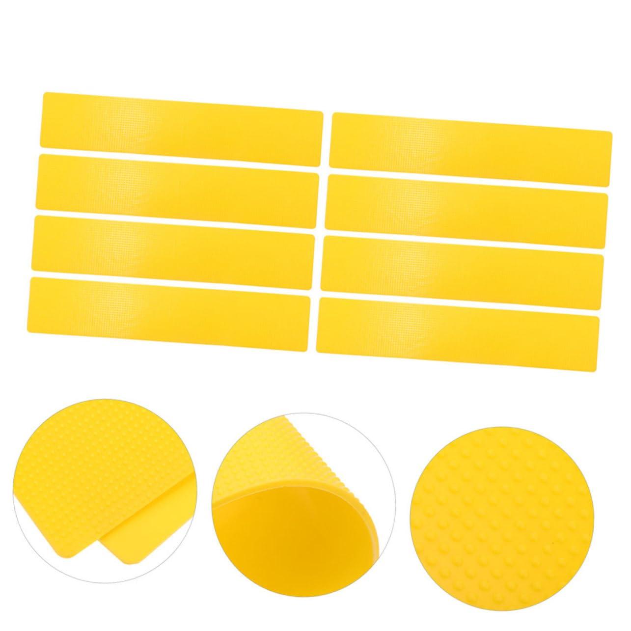 KICHOUSE KICHOUSE 8pcs Tennis Court Landmark Mat Soccer Training Markers Spot Markers Court Marking Kit Football Sign Markers Sports Court Tape Lines Training Markers Tennis Training Net Yellow PVC