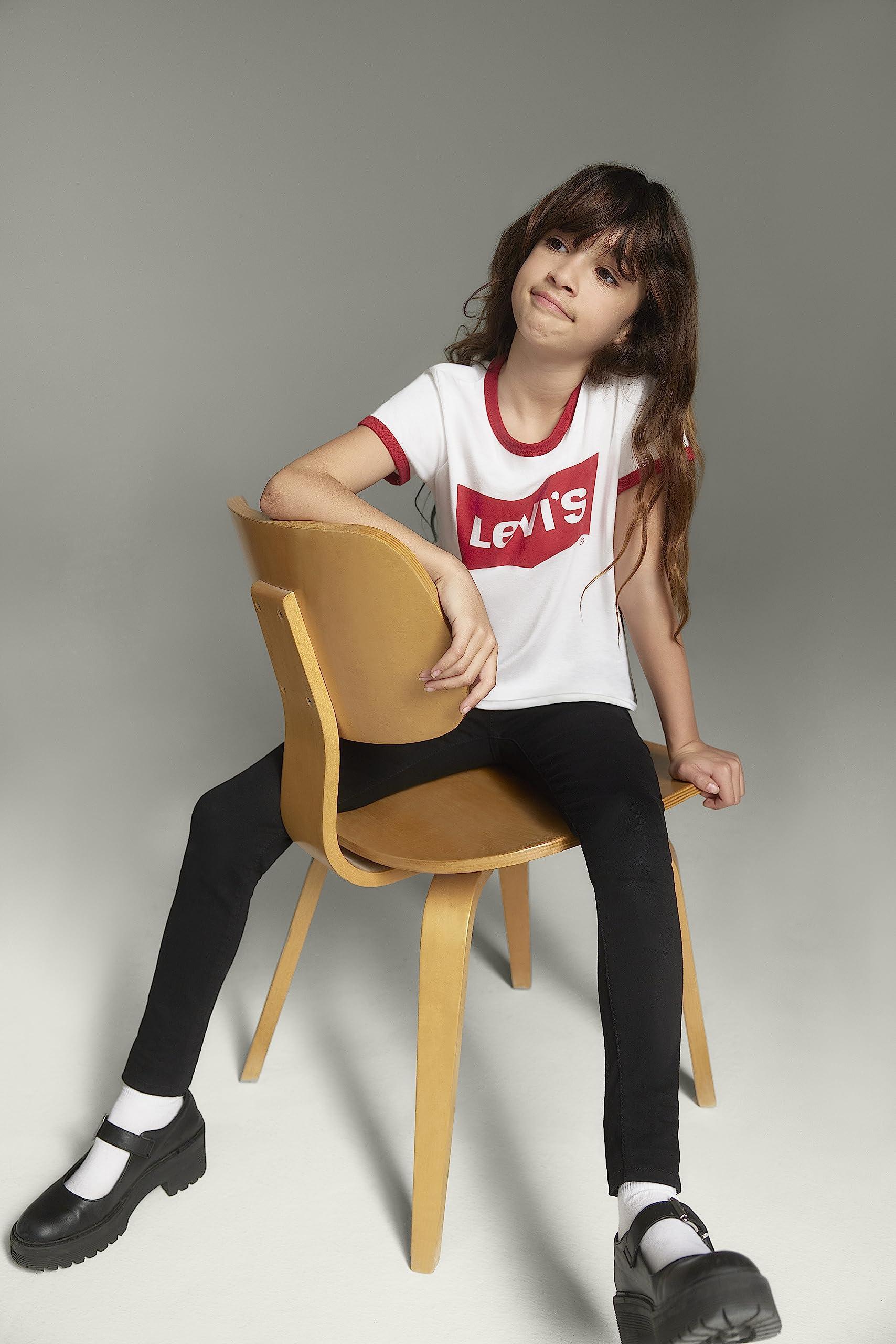 Levi's Levi's Girls' Little Skinny Fit Pull On Jeggings, Black, 6X