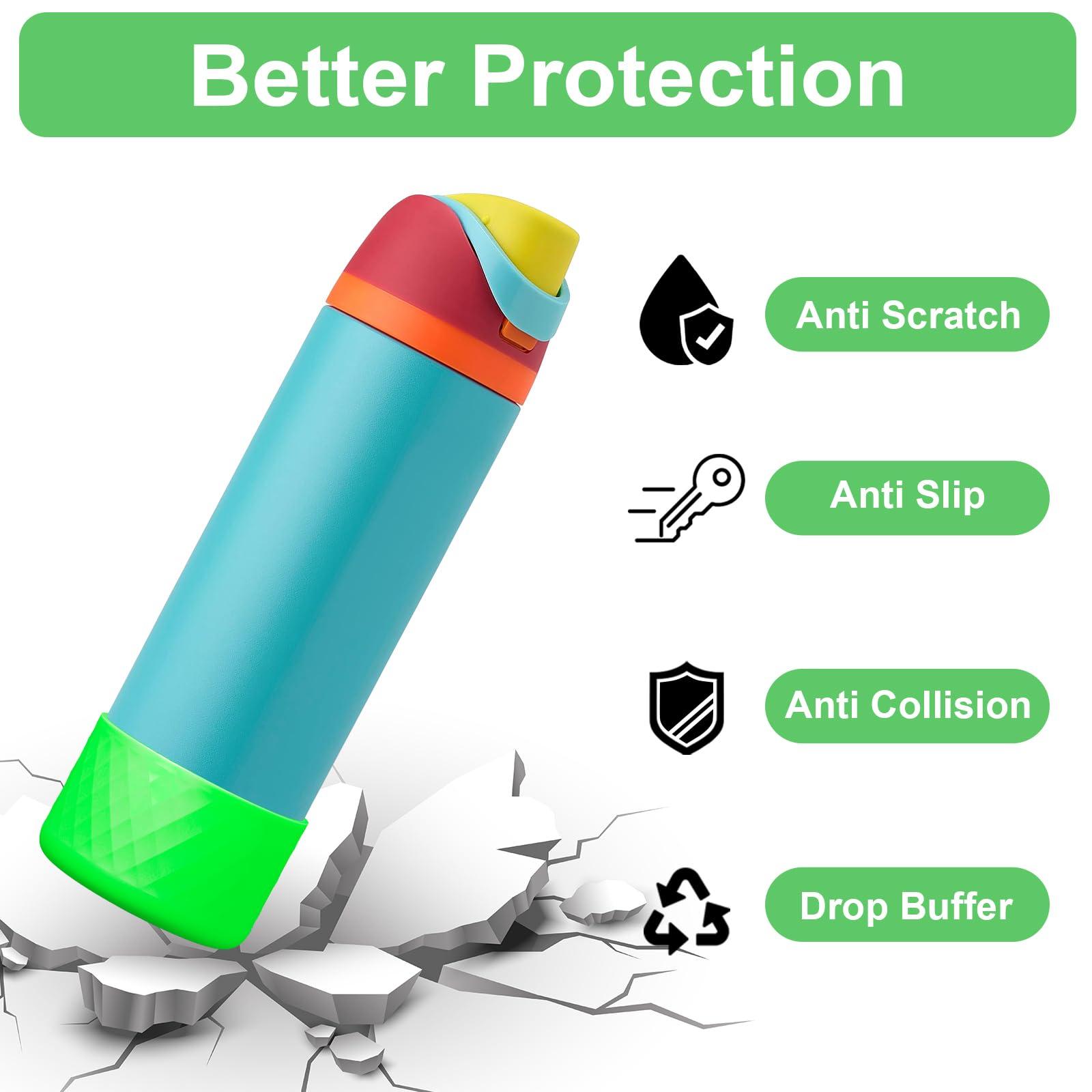 YOUCOX YOUCOX Silicone Boot for Owala Water Bottle 24 oz, 2PCS Anti-Slip Protective Sleeve for FreeSip/Twist/Flip Water Bottles, BPA Free, Dishwasher Safe, Bottom Bumper Cover Cup Accessories