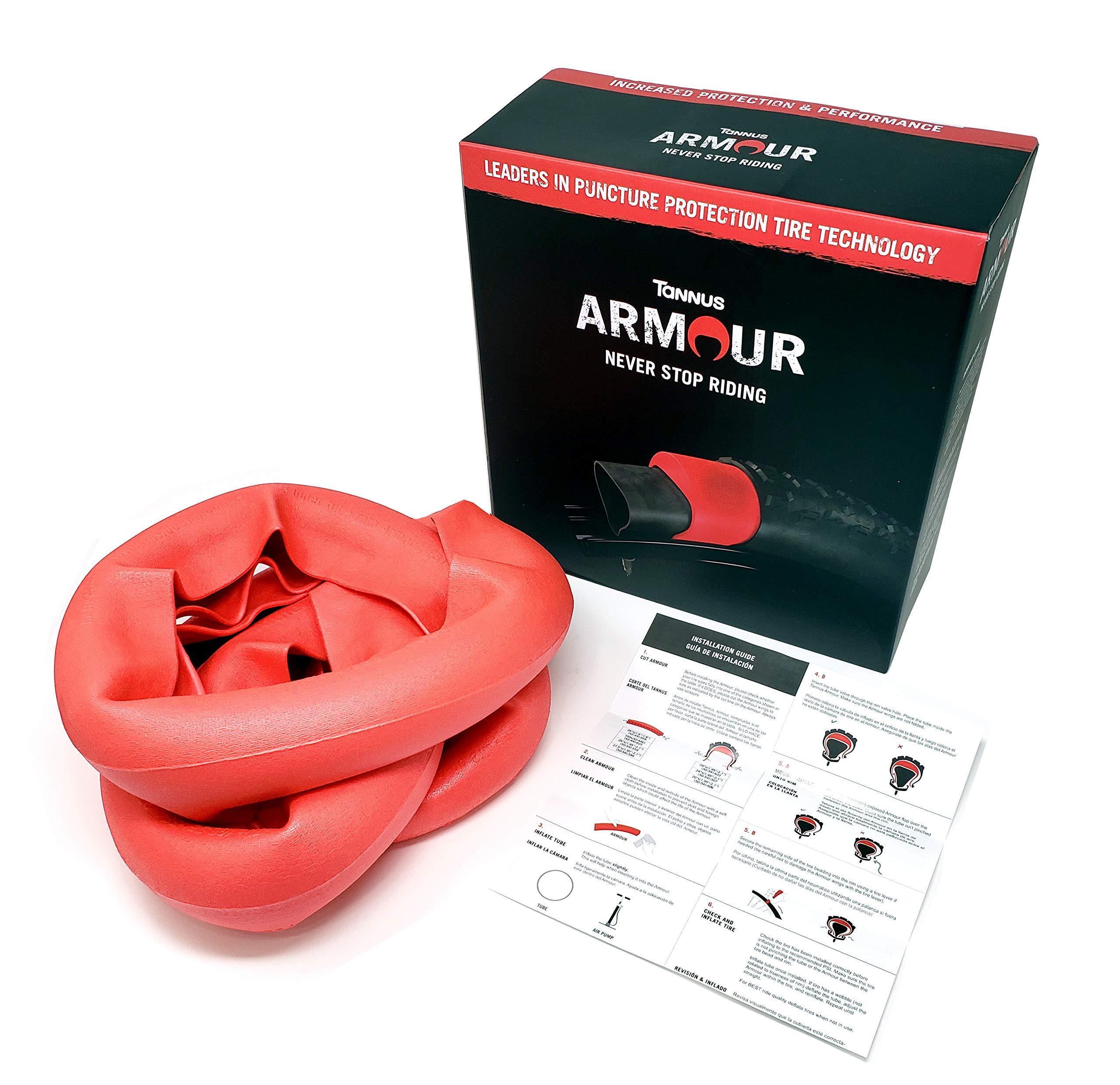 Tannus Tannus Armour Tire Insert, No Flat Bicycle Tire Insert, Puncture Proof Bike Tube Protector, Stops Flats from Thorns and Goatheads (29\" x 2.6-3.0\")