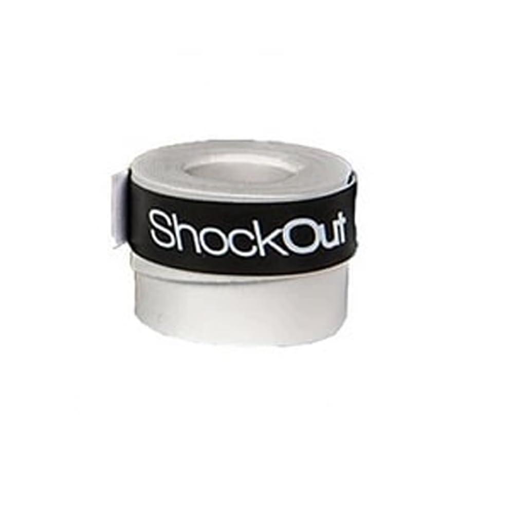 ShockOut ShockOut Dual Pro Grip + Overgrip (White/Yellow) - Combined System of Impact Absorption and Grip Improvement for Racket Sports