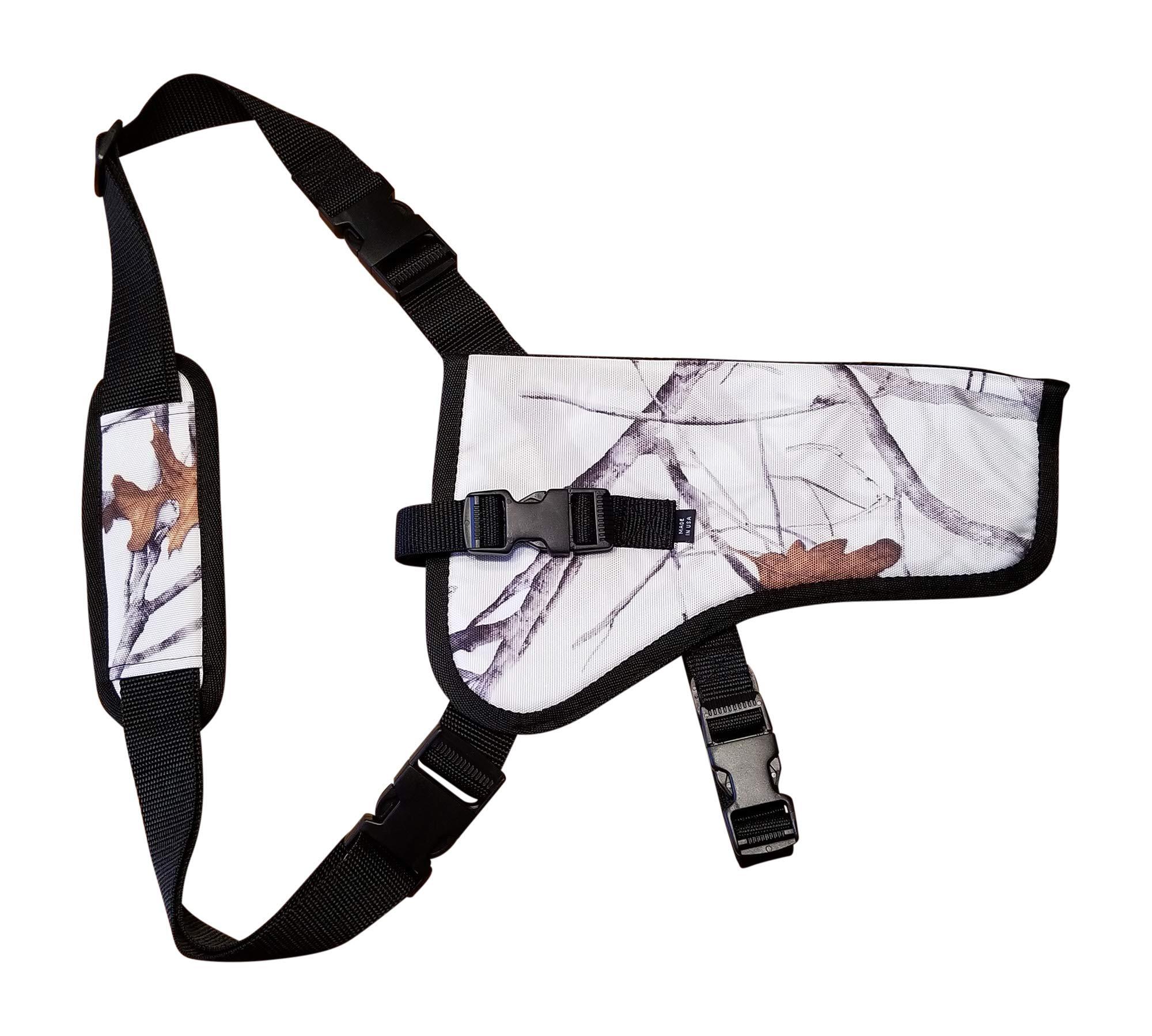 Silverhorse Holsters Silverhorse Holsters Chest Gun Holster | Fits Taurus Raging Bull, Raging Hunter, Raging Judge with Smaller Scope in 6.5\" - 8.375\" Barrel Lengths (8.375\" Barrel Right Hand, Hardwood Snow Camo)