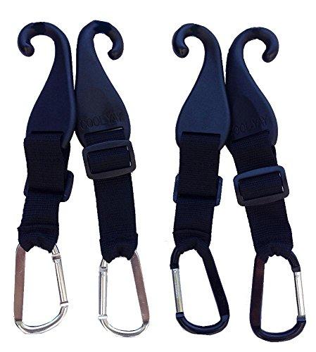 MAXOPS MAXOPS A Pair of Patented CJ Fence Hooks for Bat Bags, Tennis Bags, Water Bottles and Camping