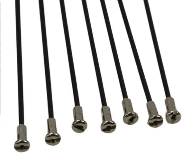 HERERO HERERO Electric Bike 12G Diameter 2.5mm Spoke #45 Steel + Nipples 10 Pcs (Color : 254mm)