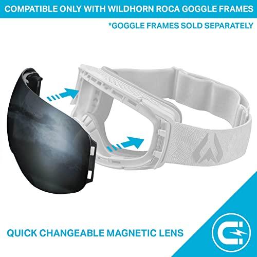 WildHorn Outfitters WildHorn Outfitters Roca Ski Goggles Extra/Replacement Frameless Lens - Adult and Junior