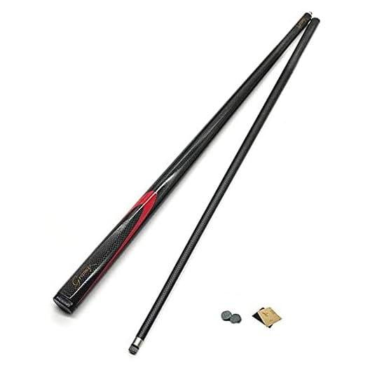 sxysdkjco sxysdkjco Pool Cue Billiard Cue 1/2 Section Handcraft Snooker Carbon Fiber Cues, Maple Pool Cues are Handcrafted and Finely Crafted for Professionals,9.5Mm 240312(Color:A,Size:9.5mm)