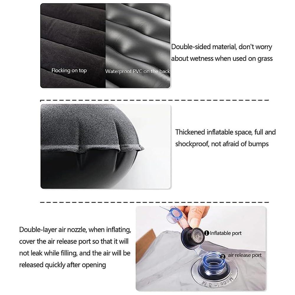 MZYLW Car Inflatable Mattress for Mazda CX-50 2023 2024 2025 Rear Trunk Air Cushion Camping Travel Folding Self Inflating Sleeping Pad Back Seat Air Mattresses,Grey1