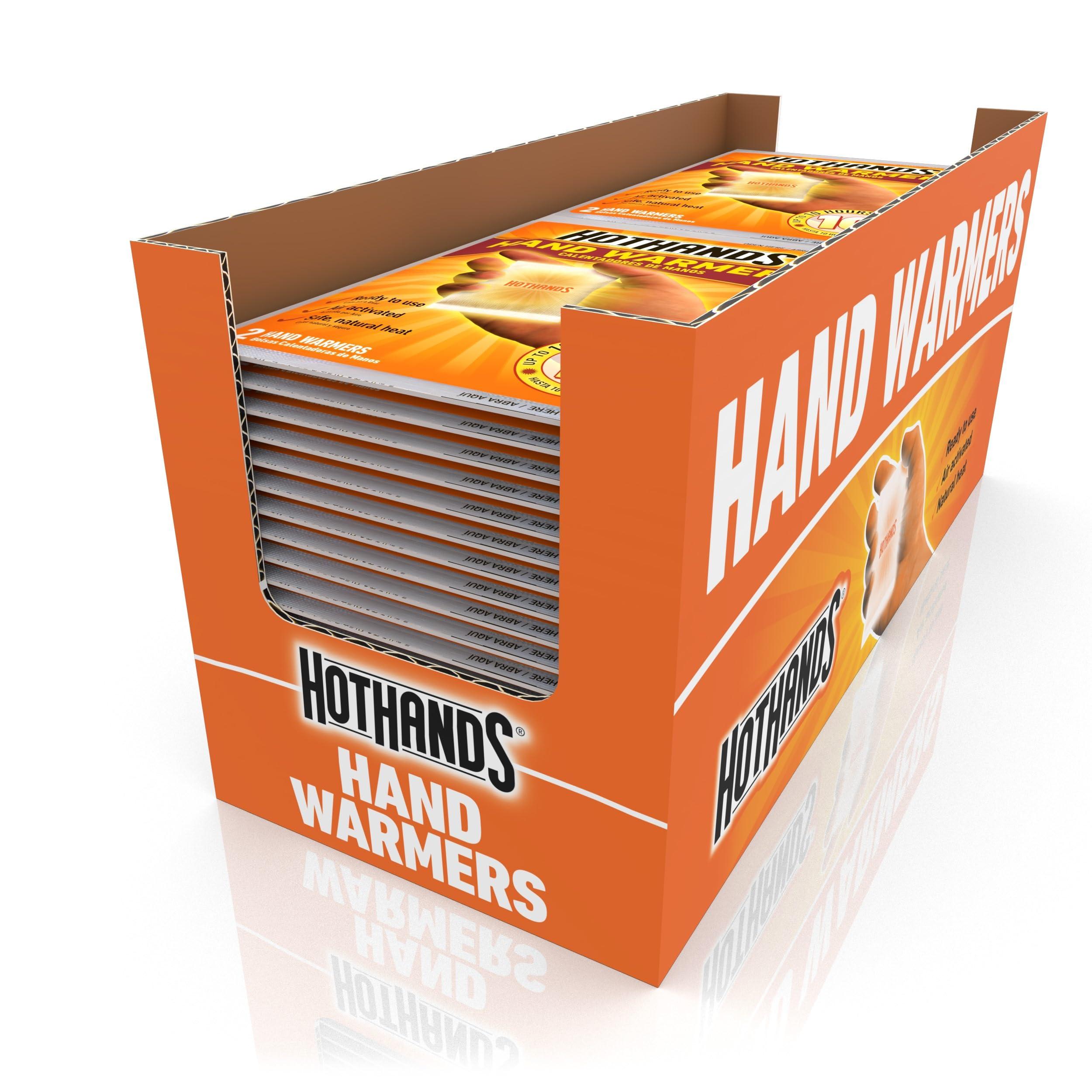 HotHands HotHands Hand Warmers - Long Lasting Safe Natural Odorless Air Activated Warmers - Up to 10 Hours of Heat - 40 Pair