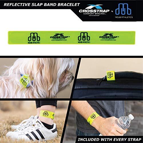 CROSSTRAP CROSSTRAP Shin Splint Support Strap | Adjustable Neoprene Shin Splint & Leg Compression Support Strap | For Strains, Injuries, Pain, Pulled Muscles, Torn Calf | For Men & Women | 1 Strap (Small)