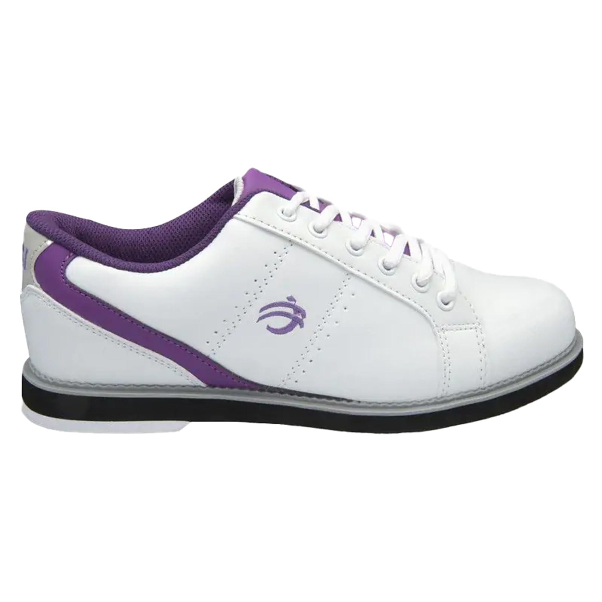 BSI BSI Women\'s 460 Classic Bowling Shoe - Lightweight Shoes with Cushioned Support for Women, Purple & White, Size 11