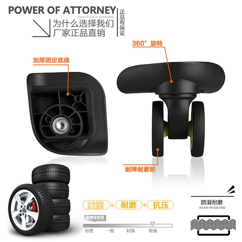 GH8 (DL-W208#) Mute Connected Spinner Wheels for Replacement Luggage Wheels Wear Silent Draw bar Box DIY (2 pcs/Set)