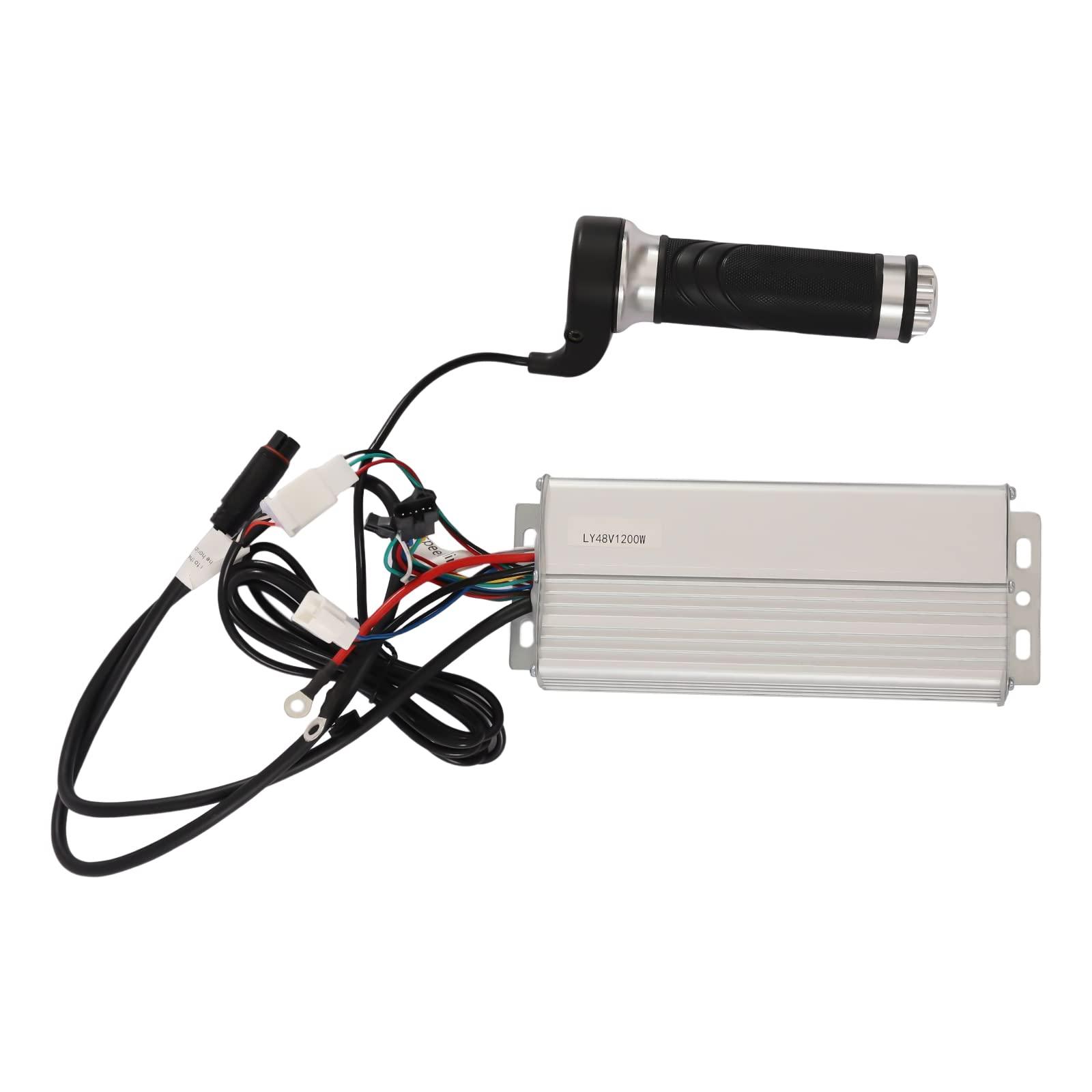 GOSHET 26" E-Bike Rear Wheel Conversion Kit, 48V 1200W Fat Snow Tire Motor Kit Electric Bike Wide Rear Wheel Hub Motor Brushless Gearless Motor with LCD Display for Snow Bikes Electric Bikes and Motorbikes