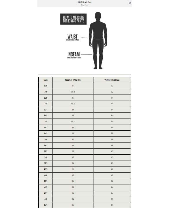 King\'s Camo King\'s Camo XKG4213 Men\'s XKG Draft Pant, Charcoal, 30 Short