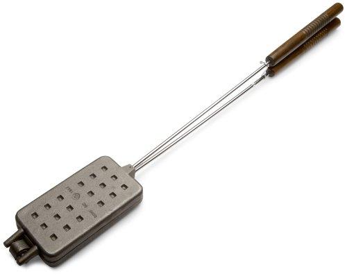 Rome Industries Rome's 1405 Waffle Iron with Steel and Wood Handles