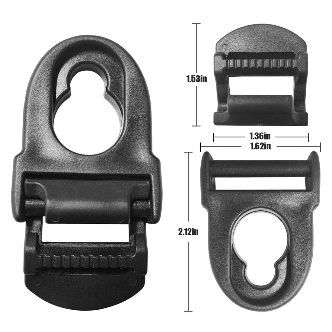 Guweta Guweta Kayak Seat Latches Clips and Hooks Replacement Seats Strap Kit Repair Accessories Parts Compatible with Lifetime Emotion 4 Sets
