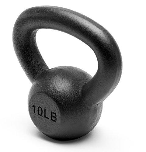 Unipack Unipack Powder Coated Solid Cast Iron Kettlebell Weights Set- (10+25lbs)