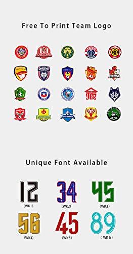 ORKY ORKY Custom Soccer Jersey with Short Men Kids Women USA Football Team Uniform, Personlize Name Number Shirt (Blue,130cm)