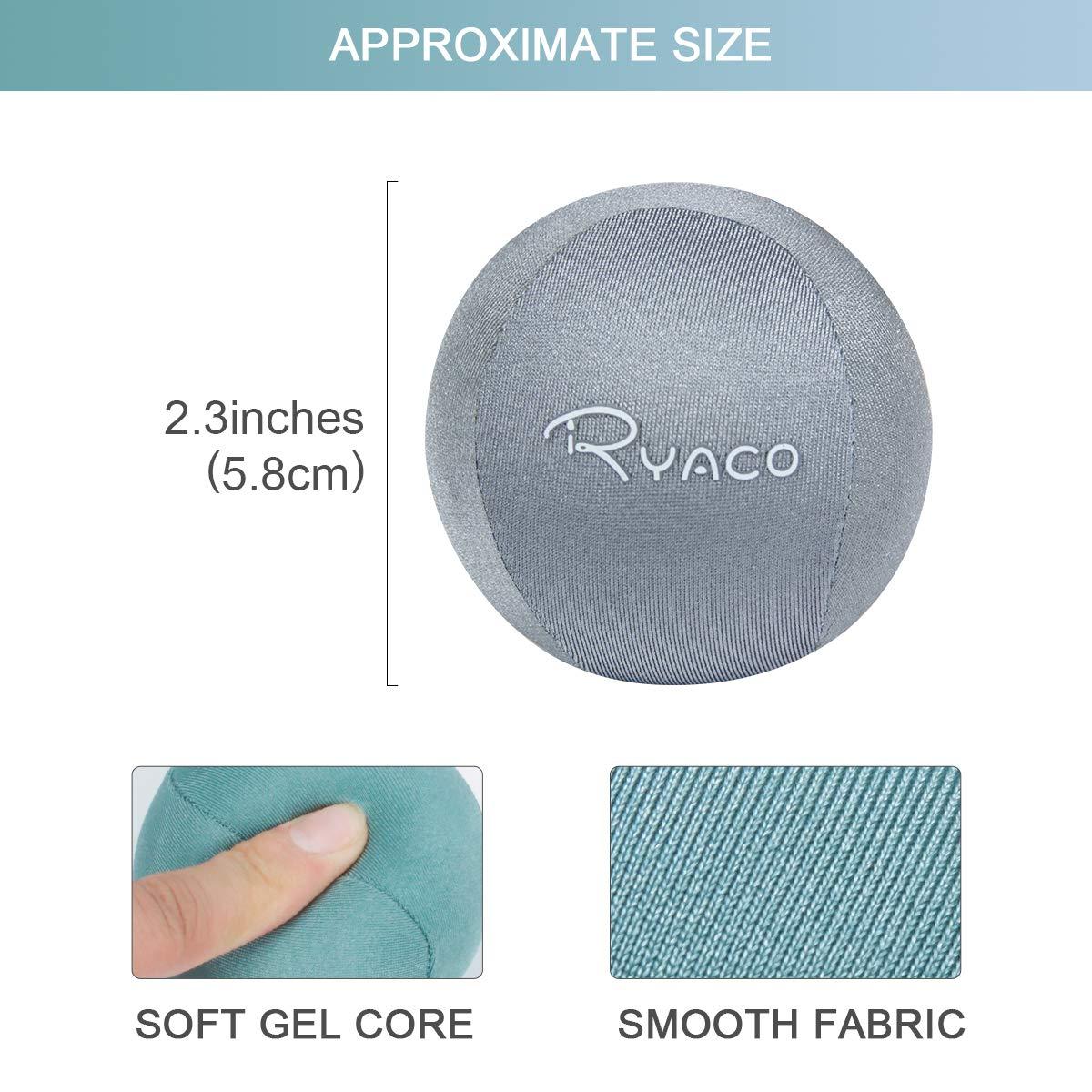 Ryaco Ryaco 2PCS Hand Exercise Gel Stress Balls Set, Soft & Hard Gel Balls Set of 2 for Adults & Kids - Anxiety Relief, Resistance Training, Easy Squeeze, Grip Strength