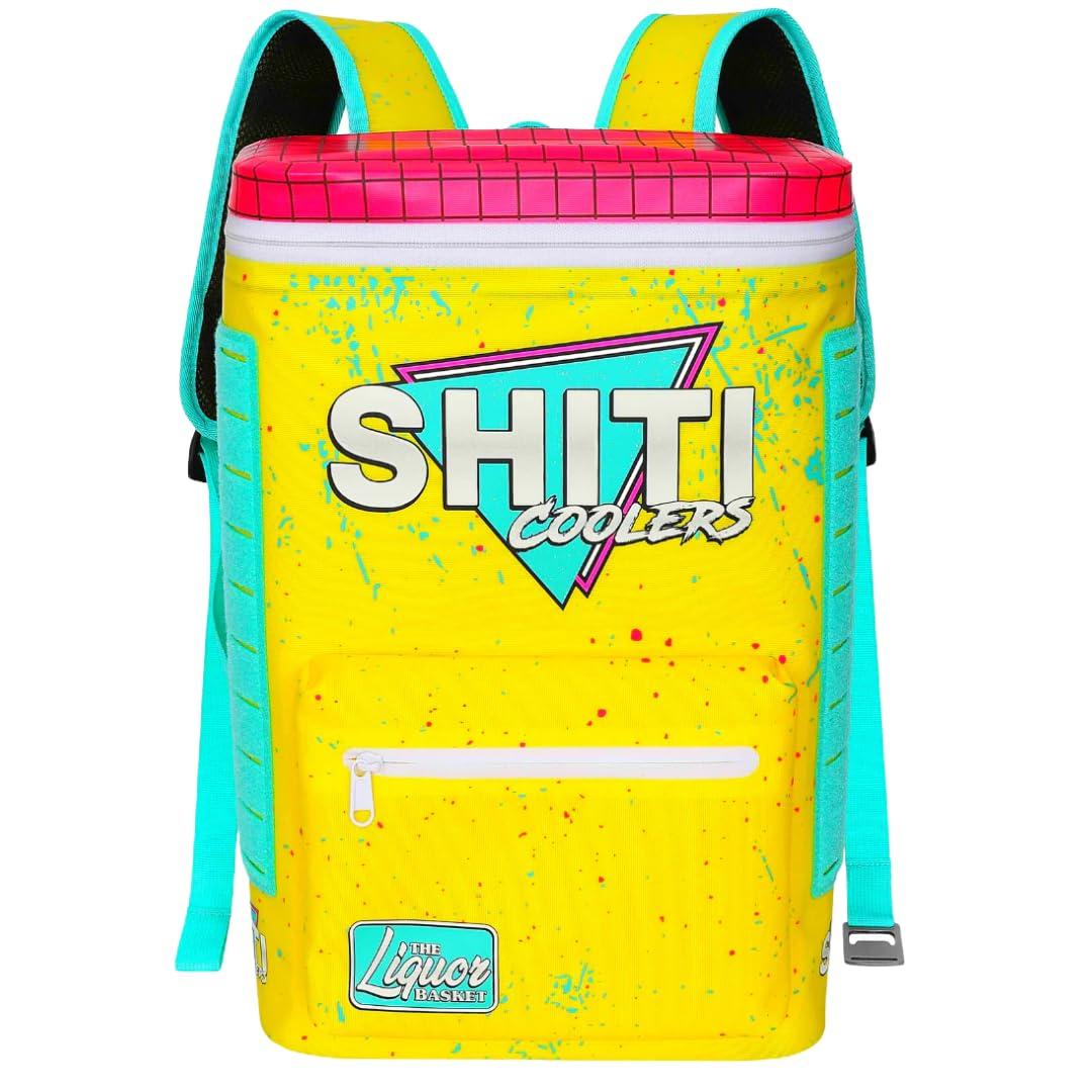SHITI SHITI Coolers Cooler for Camping, Travel, Beach, Soft Lunch Box for Food, Drinks & Ice, Portable, Waterproof 24 Hr Insulated Bag with Shoulder Straps, Customizable (The Basket, 15 Can Cooler)