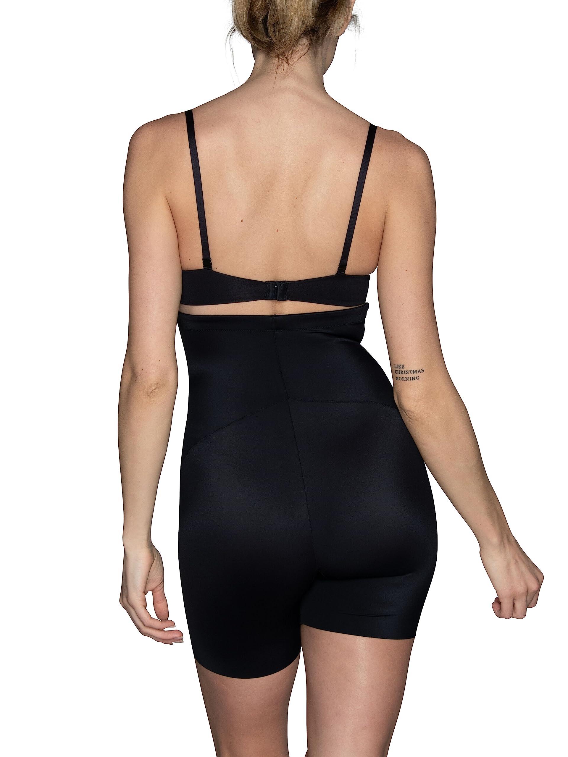 Vanity Fair Vanity Fair Women's All Over Smoothing Shapewear Tops, Bottoms, Body Suits, Shaping-Tummy Control-Midnight Black, X-Large