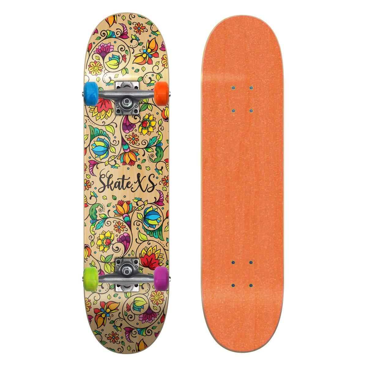 SkateXS SkateXS Beginner Flowers Street Skateboard