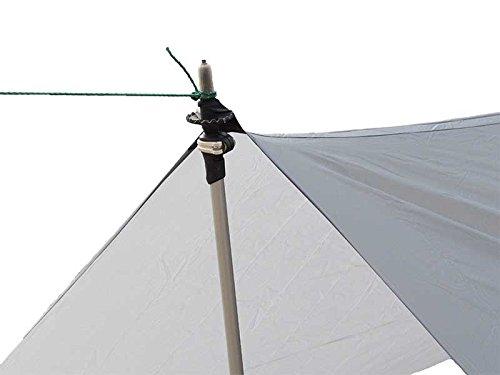 LiteOutdoors LiteOutdoors Silnylon Tarp - 11.6 Oz. - Ultralight Backpacking Tarp or Hammock Tarp (Grey, 8\' x 10\')
