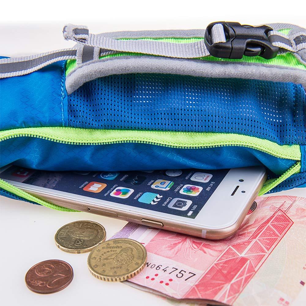 OUNERGY OUNERGY Handheld Water Bottle Bag with 500ml Soft Flask, Wear-Resistant Hydration Pack Suitable for Running Hiking Cycling (Blue-with Bottle)