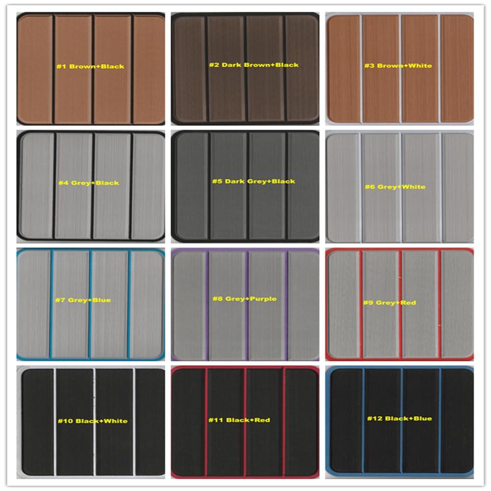 Algasan Algasan Boat EVA Faux Teak Decking Floor Compatible with Bayliner Element XL Cockpit Boat EVA Foam Faux Teak Deck Floor Pad Mat Flooring