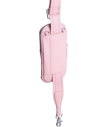 STANLEY STANLEY Cross Bottle Essentials Case Midi | Phone, Wallet, Keys Holder for Water Bottle | Faux Leather Accessory Pouch for Carry All Strap | Tumbler Cup Accessories | BPA-Free | Rose Quartz