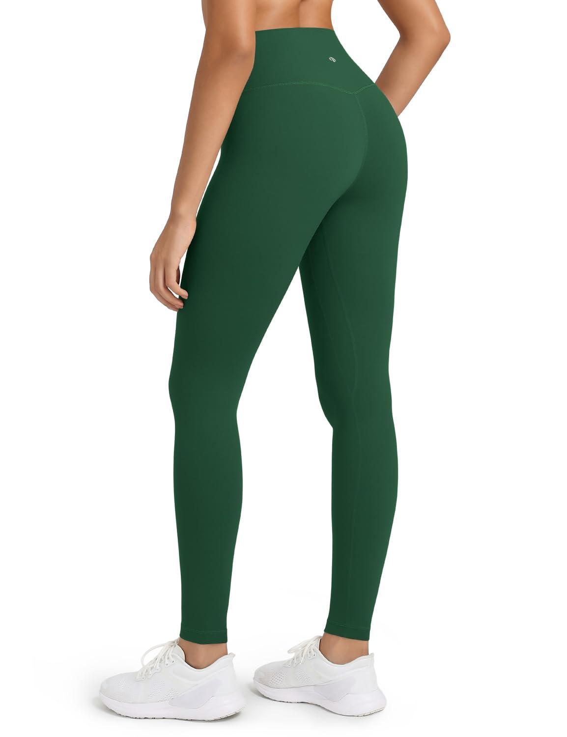 HeyNuts HeyNuts Workout Pro Full Length Yoga Leggings for Tall Women, Tummy Control Compression Athletic Yoga Pants 28'' Everglade Green XS(0/2)