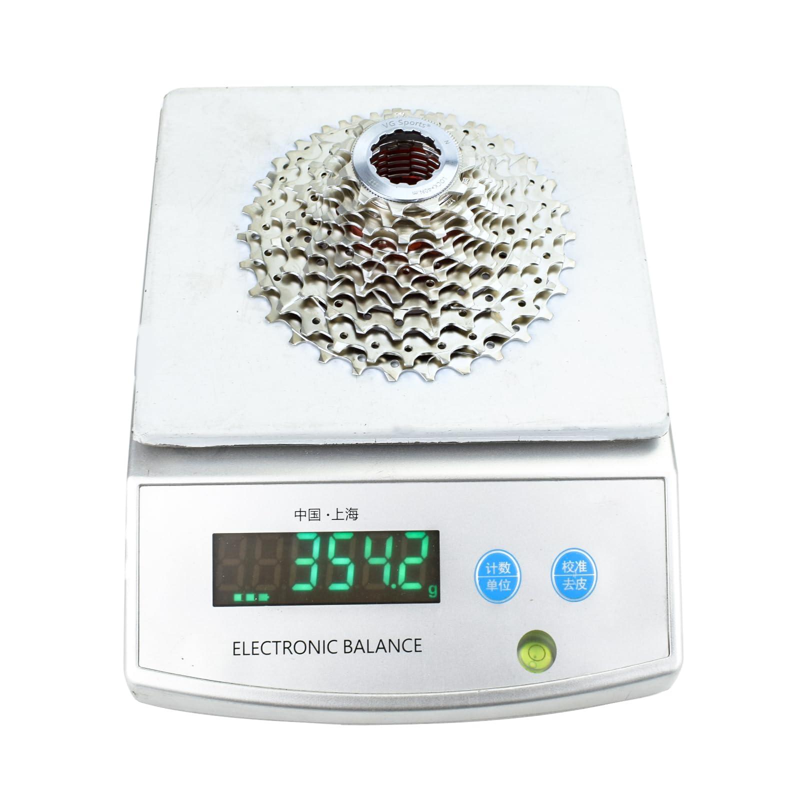 VG SPORTS VG SPORTS 12 Speed 11-30T Road Bike Ultra-Light Cassette Lightweight Aluminum Bracket Bike Cassette (Silver)