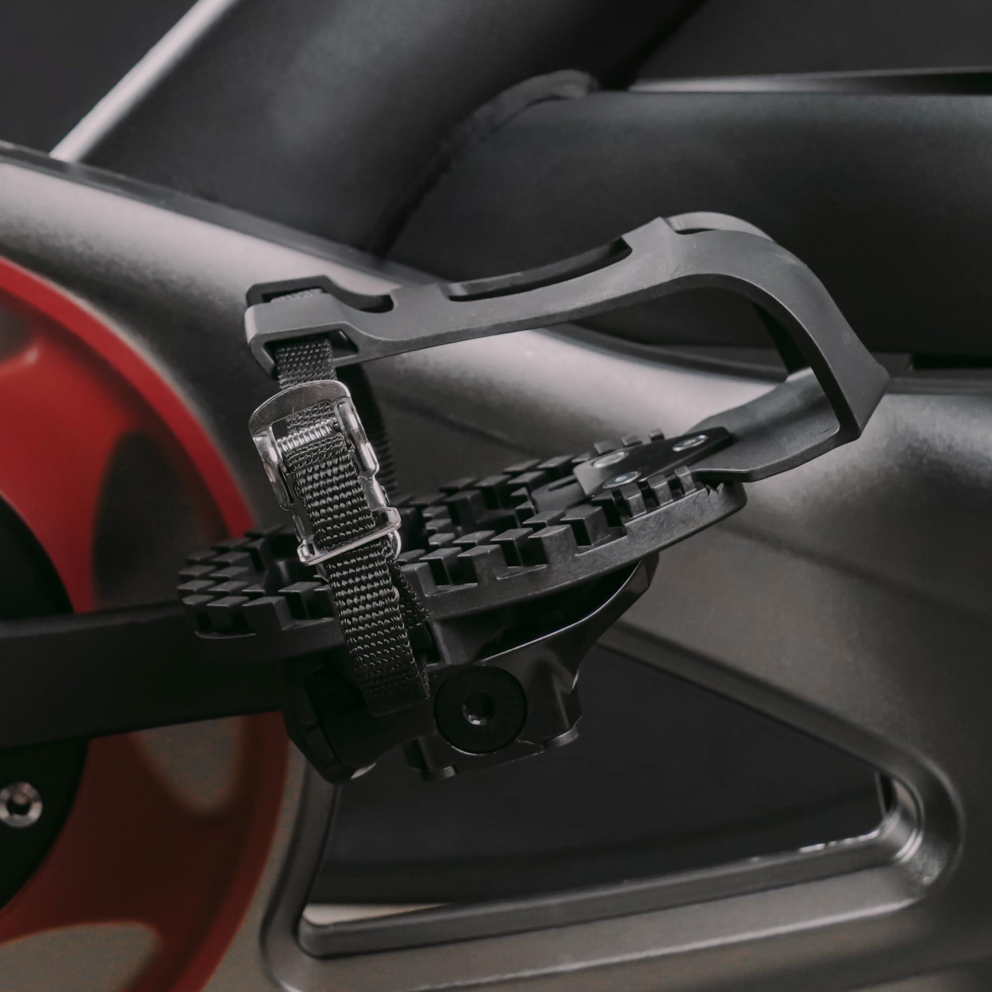 Venzo Venzo Bike Bicycle Toe Clips Cage Indoor Exercise Bike Pedal Adapters - Compatible with Peloton Bike Pedal, Convert Look Delta Pedals to Toe Clip Straps Ride with Sneakers - Toe Cages ONLY