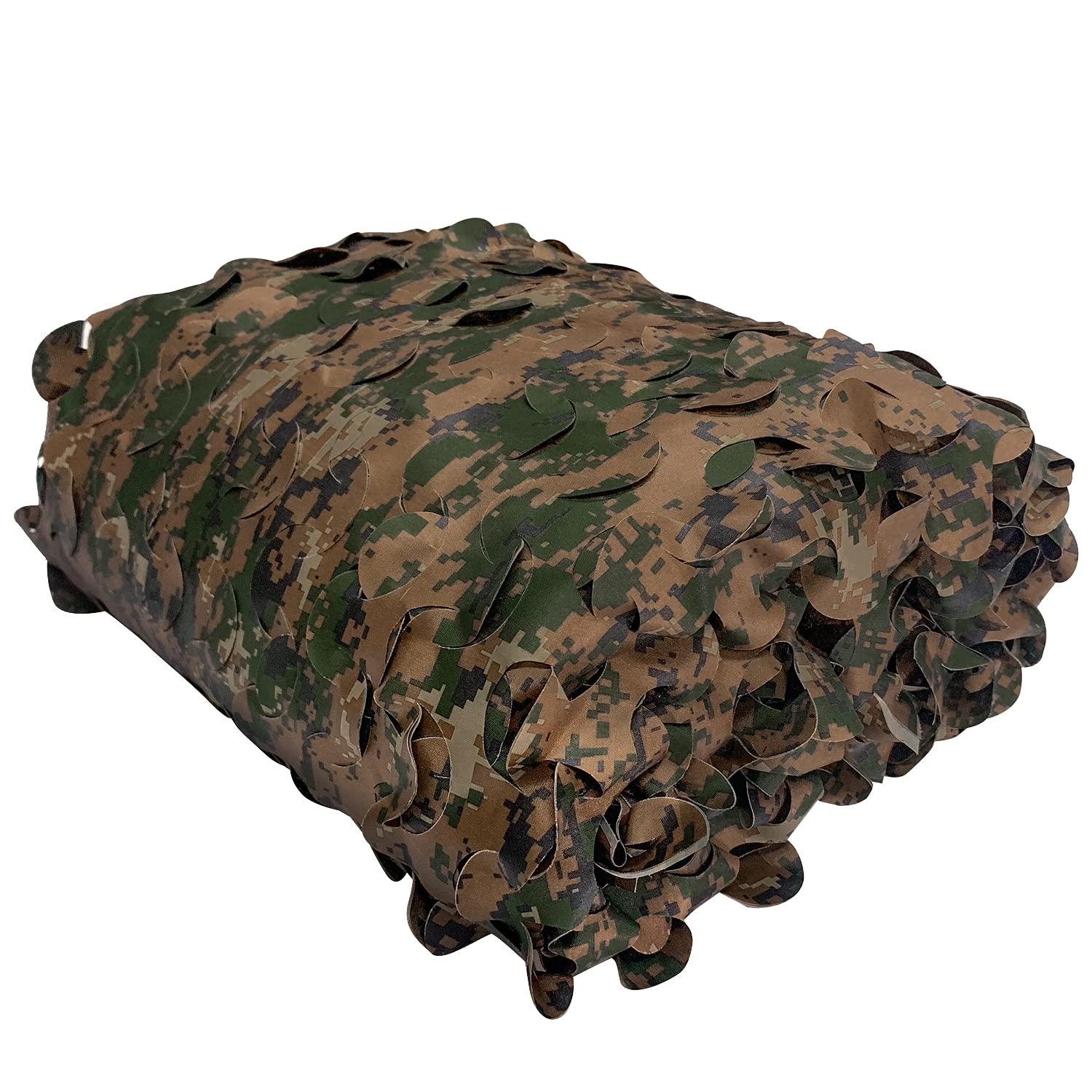 GRVCN GRVCN Camo Netting Camouflage Net, Bulk Roll Sunshade Mesh Nets for Hunting Blind Shooting Military Theme Party Decorations