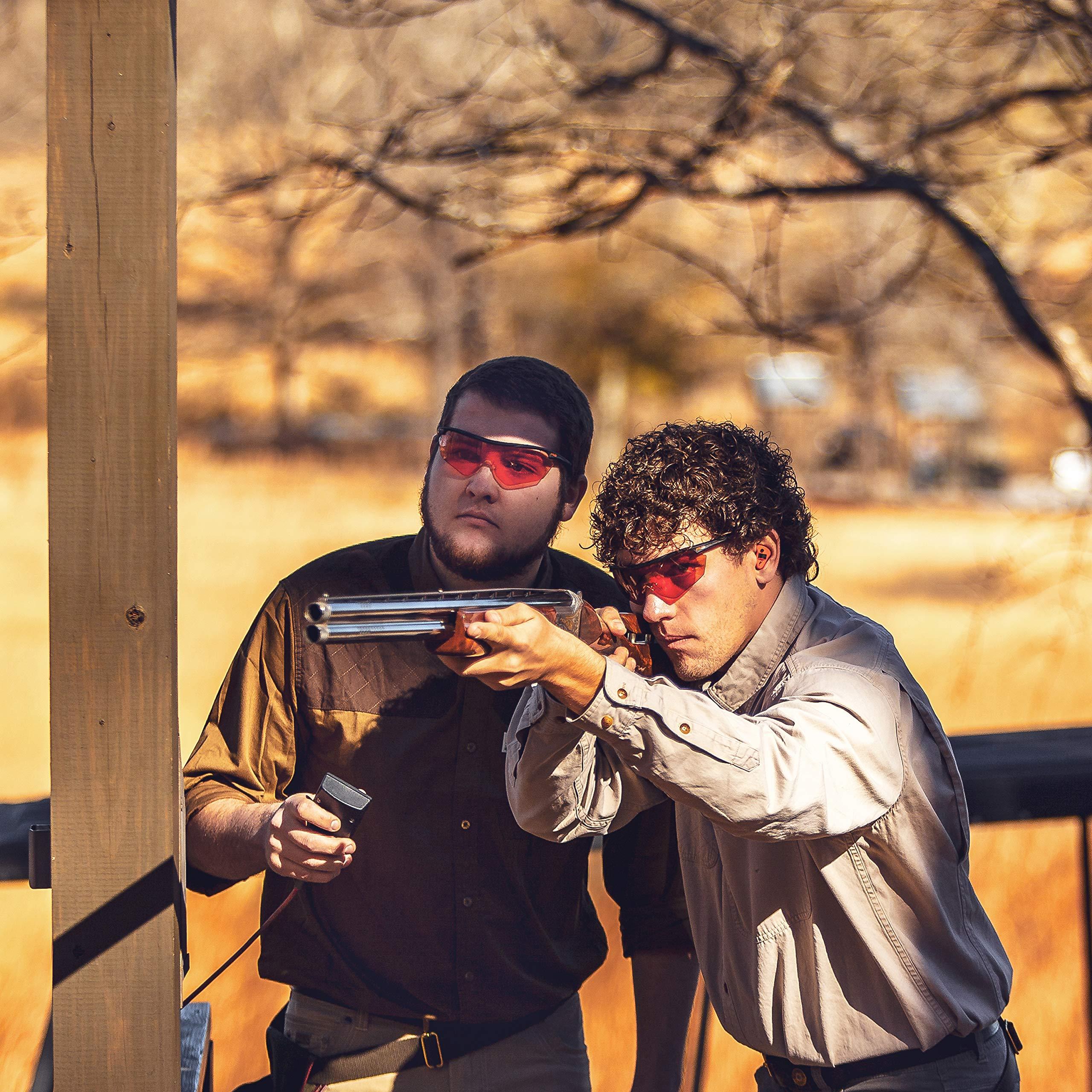 Randolph Engineering Randolph Eyewear Phantom 2.0 Shooting Glasses for Men or Women Interchangeable 3-Lens Protective Eyewear Shooting Glasses Set, Sports Sunglasses (Matte Black Frame/Med Yellow)