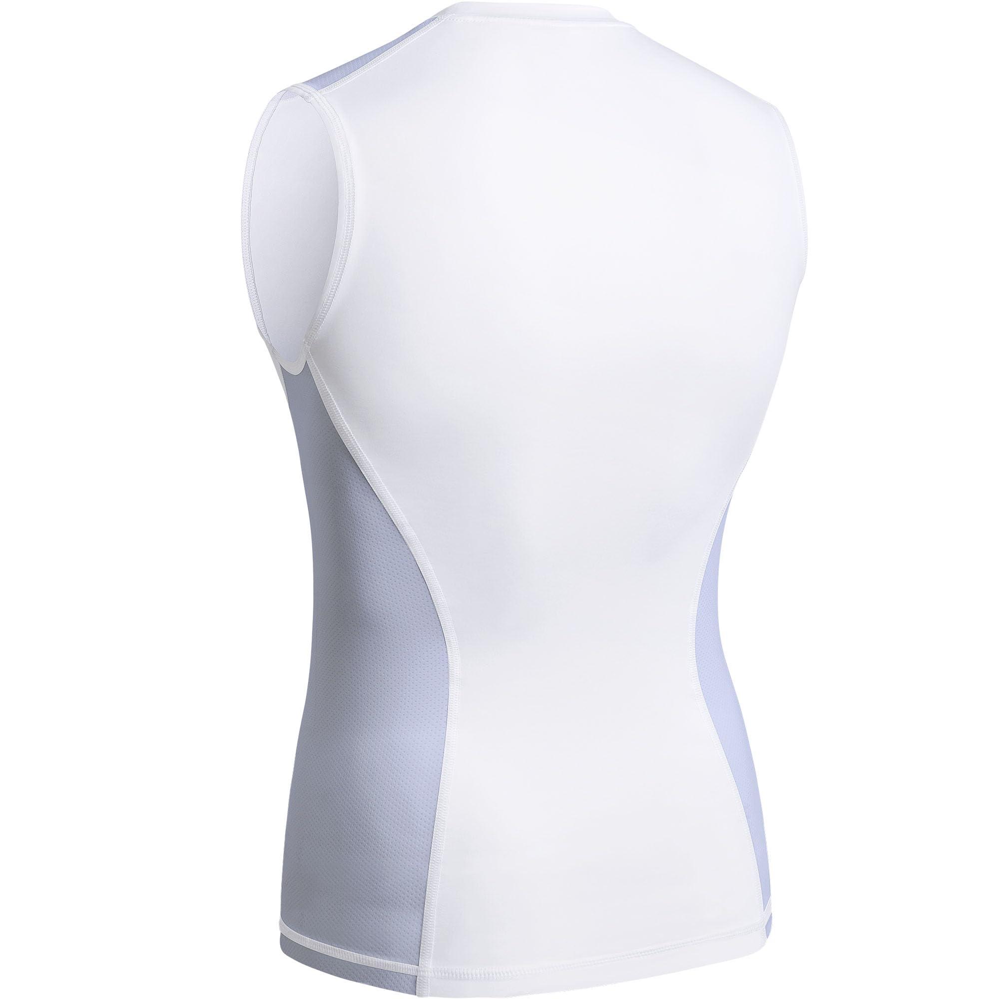 COOLOMG COOLOMG Youth Baseball Chest Protector Padded Shirt Heart Guard Sternum Protection for Football Lacrosse and Goalies Gray-White XL