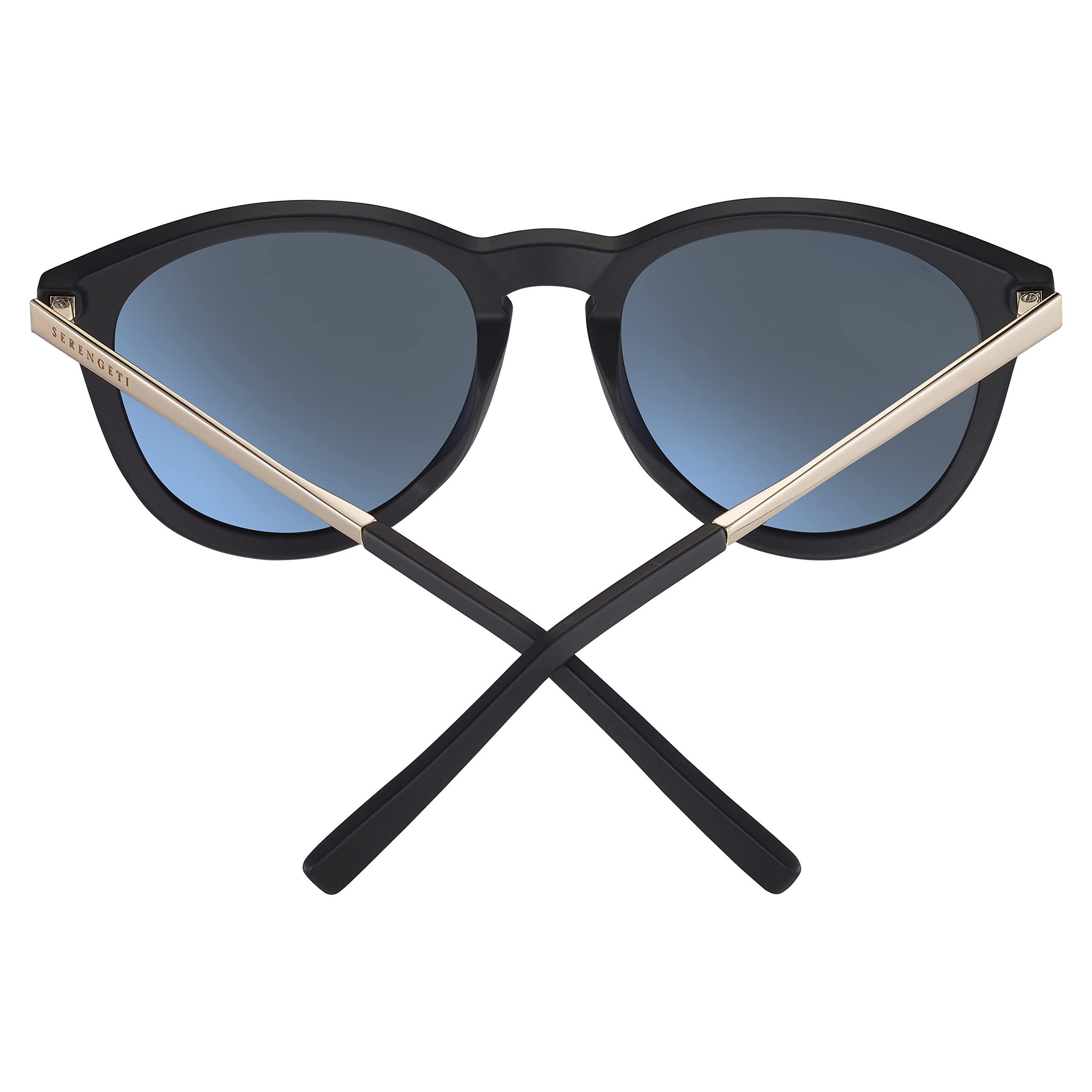 Serengeti Serengetti Square Brawley Matte Black-Saturn Non Polarized 555nm, Multi, One Size