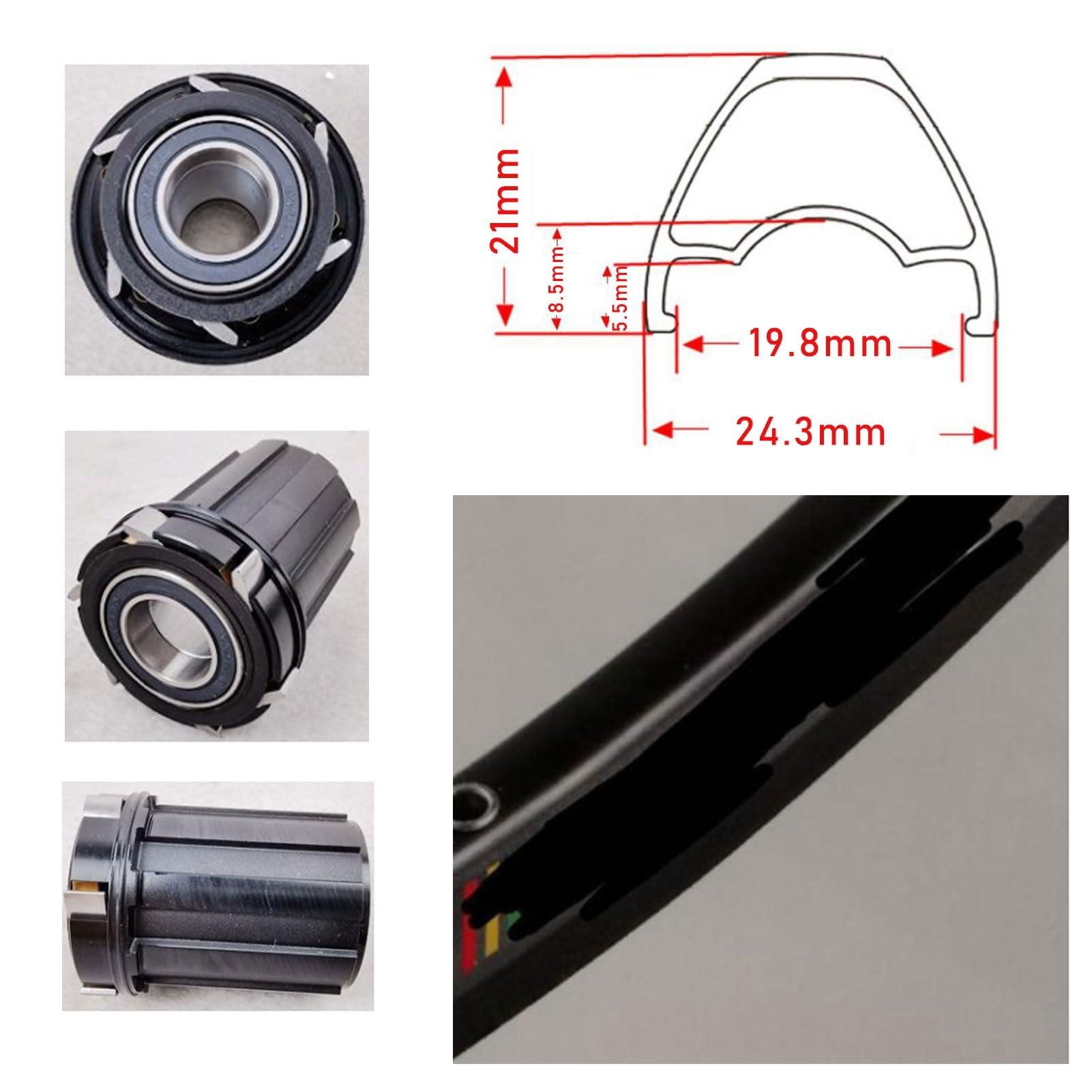 ZECHAO ZECHAO 26/27.5/29 Inch Mountain Bike Wheelset,24 Spokes Sealed Bearing Disc Wheels Aluminium Alloy Wheel Set for 26 27.5 29 X1.5-2.4 Inch Wheelset (Color : Black Gold, Size : 27.5inch)