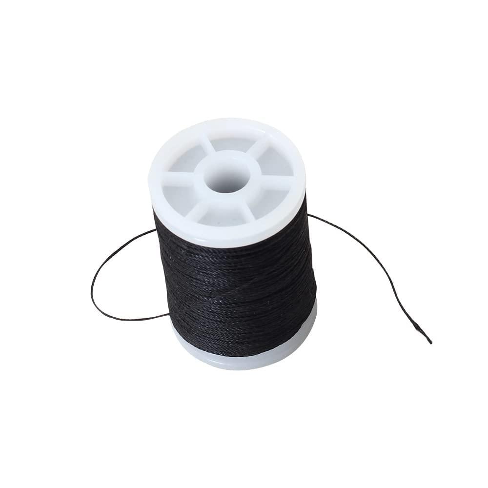 SOPOGER SOPOGER Archery Bowstring Serving Thread Jig 131 yard/120m Durable Nylon Bow Serving String Thread for Compound/Recurve Bow Tying Peep Sight Nock (Black)