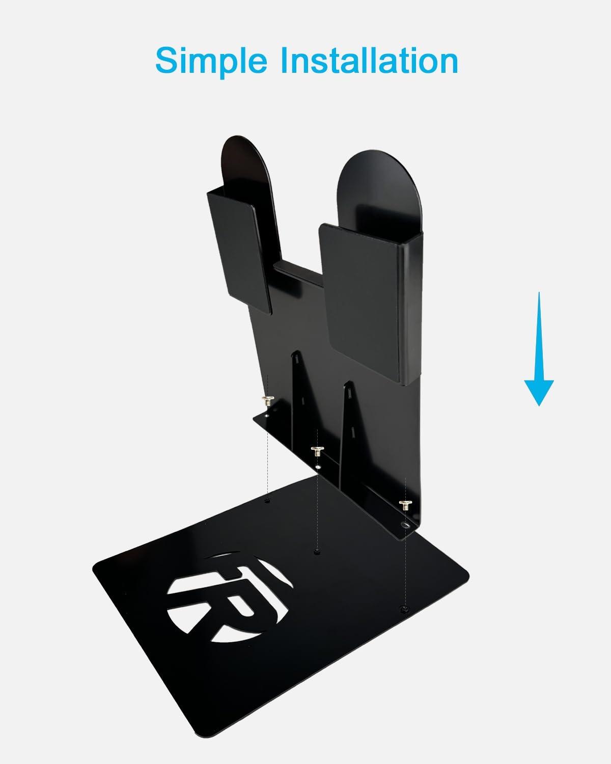 FEYRUN FEYRUN Portable Skateboard Floor Stand, Dual View Storage and Display for Skateboard (Black)