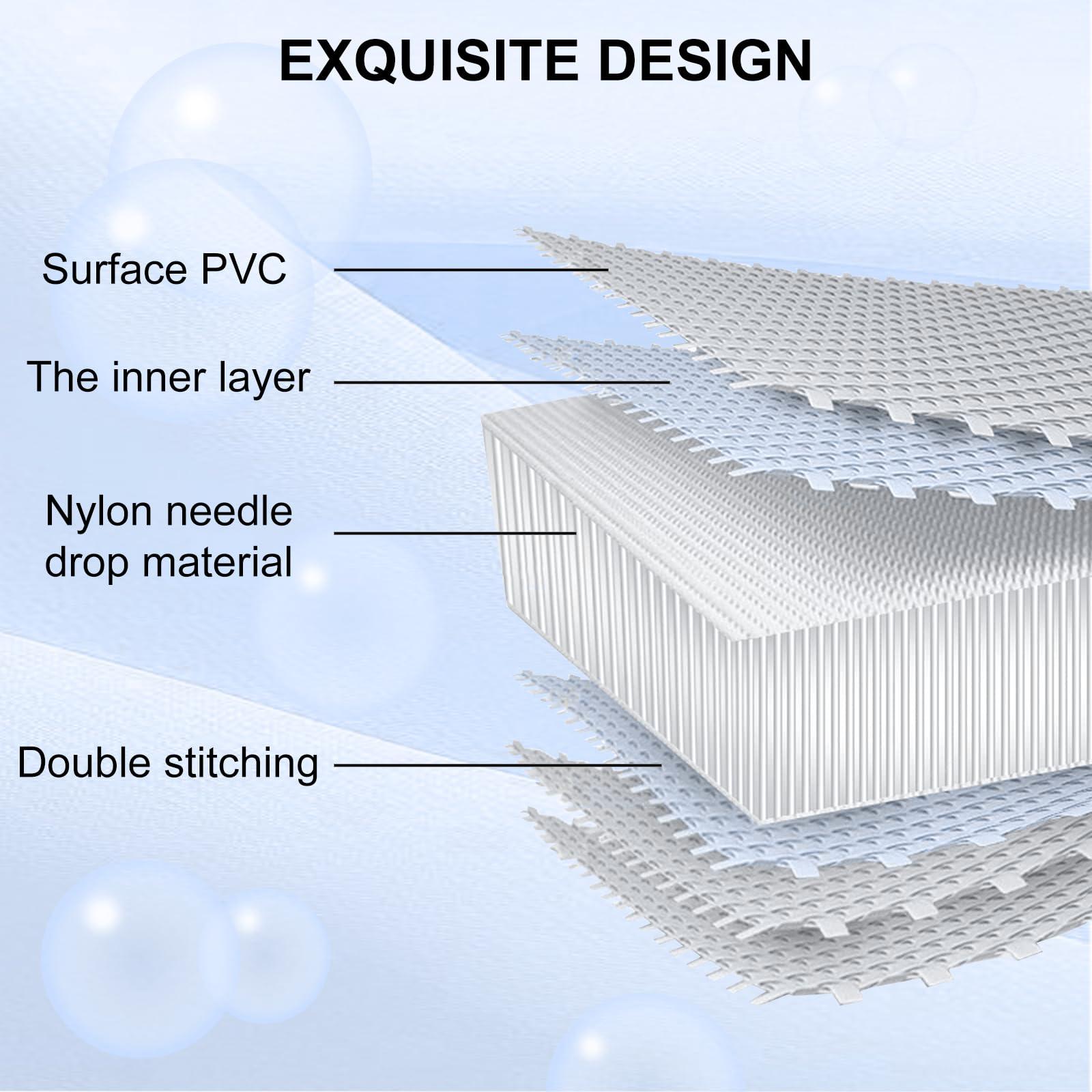 EDOSTORY EDOSTORY Inflatable Air Gymnastics Mat 10ft/13ft/16ft/20ft Training Mats 4 inches thick Gymnastics Tracks for Home/Training/Cheerleading/Yoga/Water Sports with 600W Electric Pump Blue 6ft