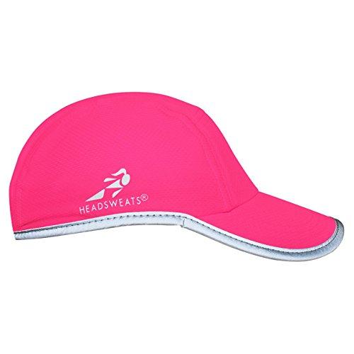 Headsweats Headsweats Performance Race/Running/Outdoor Sports Hat, High Visibility Neon Pink Reflective