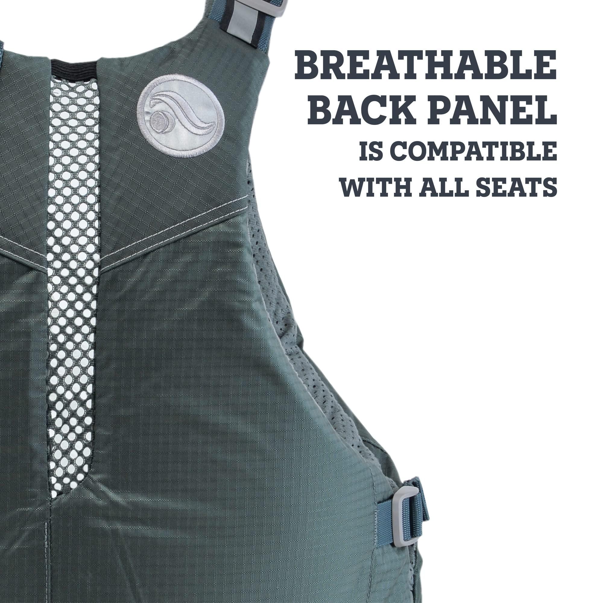 Astral Astral, Sturgeon Life Jacket PFD for Kayak Fishing, Recreation and Touring, Pebble Gray, S/M