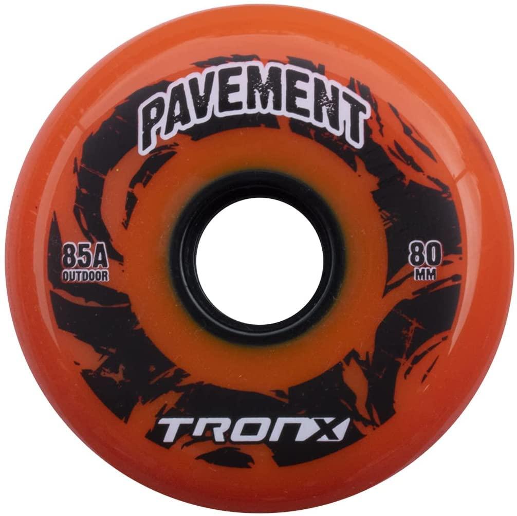 TronX TronX Outdoor Asphalt Pavement 85A Inline Roller Hockey Wheels 4 Pack (72mm)