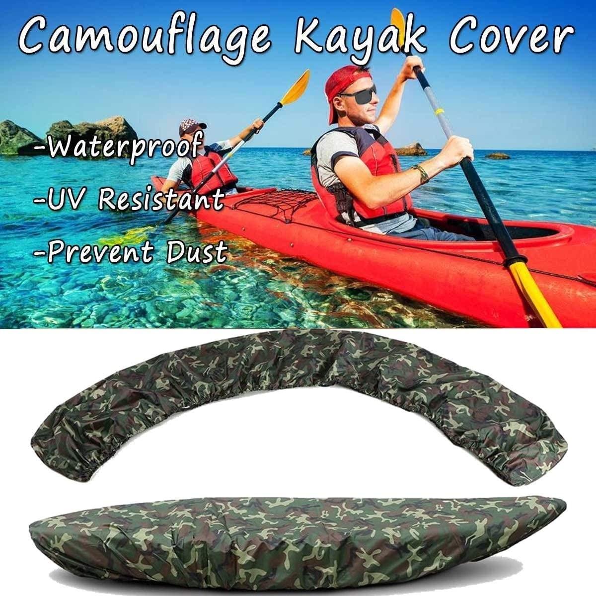 CFDZCP Boat Covers Kayak Cover Best Sea Kayak Cover Accessory for Indoor/Outdoor Storage Waterproof Cover Protects The Kayak and Cockpit from Insects, Debris and Light Rain (Size : 4.1/4.5)