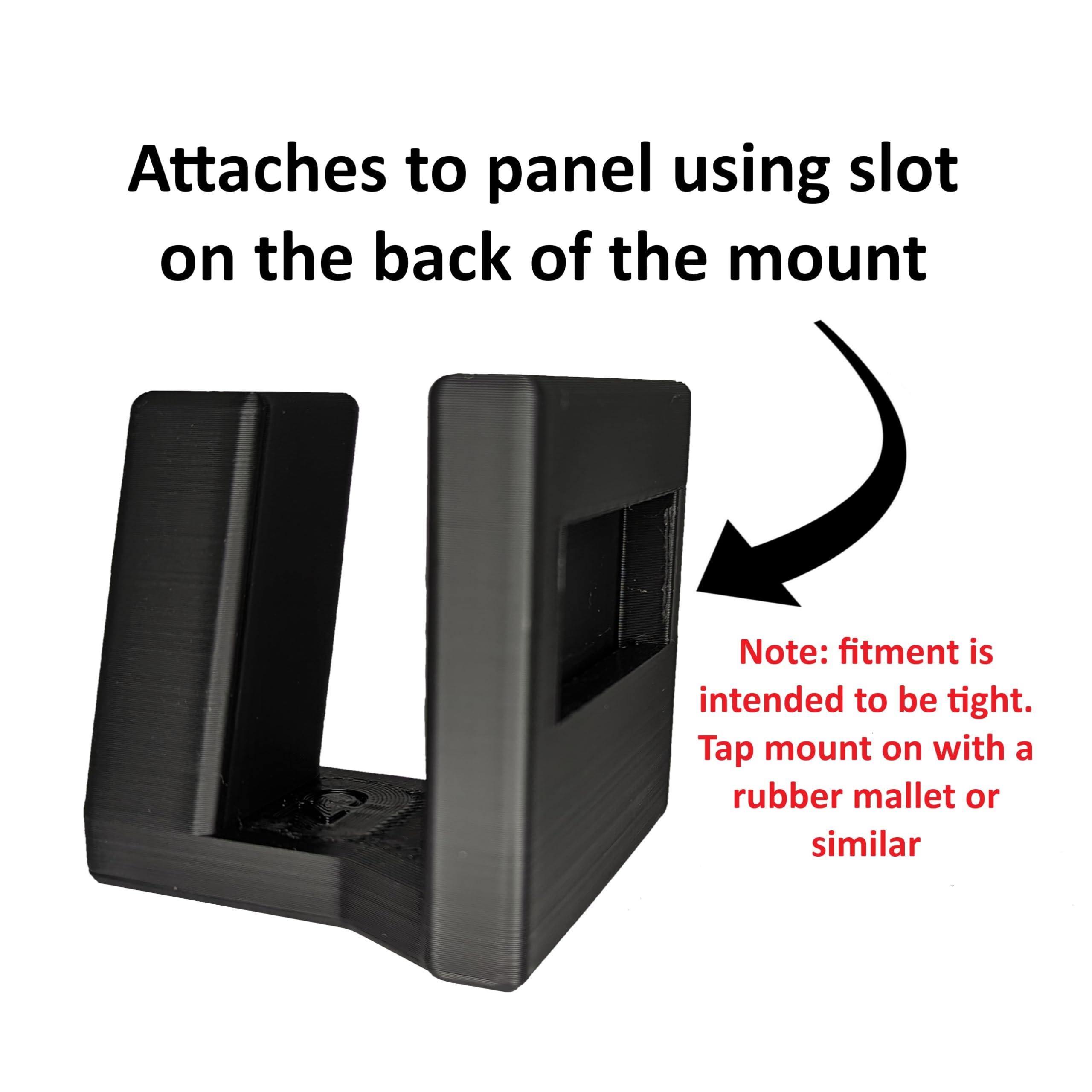 Hammy3DPrints Hammy3DPrints Mount for S&W Equalizer 9mm - Secure It/Akro Mils | Pistol Holder Handgun Storage Rack (Facing Left, Standard Panel)